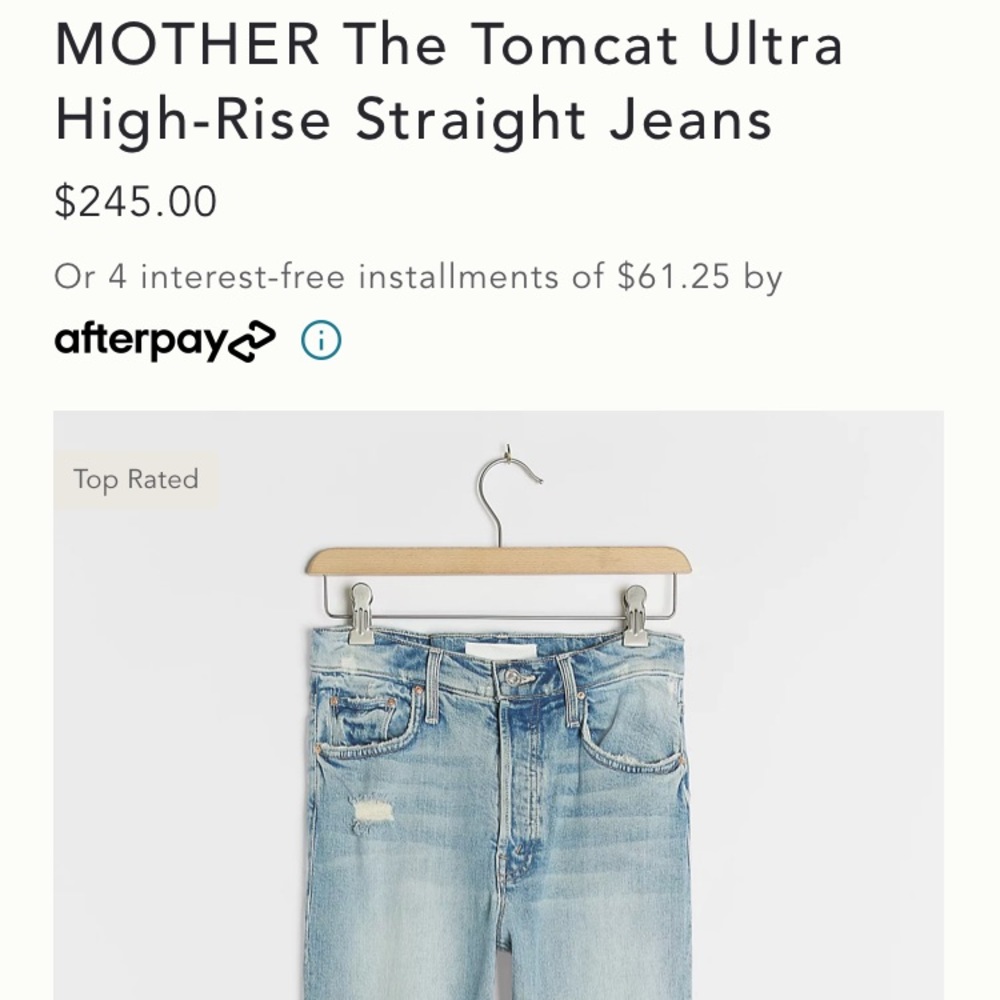 Mother Superior Tomcat Distressed Jeans 31